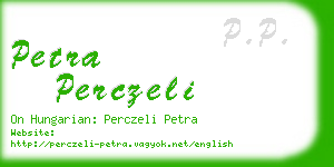 petra perczeli business card